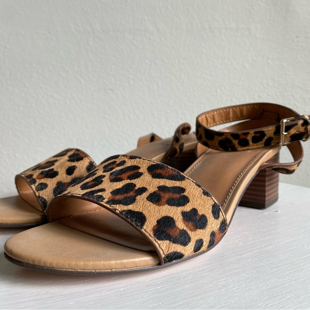 J. Crew Brown Tan Sandals with Block Heel
